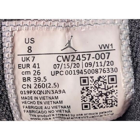 Nike Jordan One Take 2 Black Metallic Gold CW2457 007 Men's Size 8 US Basketball - Picture 7 of 10